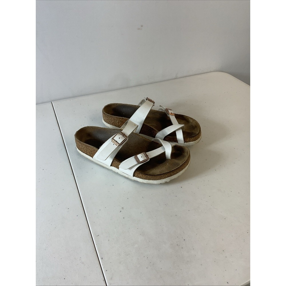 Birkenstock Mayari Birko-Flor Sandal Women's 36 US 5.5 Soft Foot Bed White